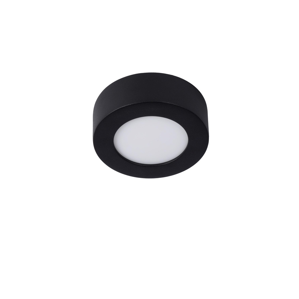 Lucide PlafonniereBrice-Led Ø 11,7cm - IP44 zwart - 28116/11/30